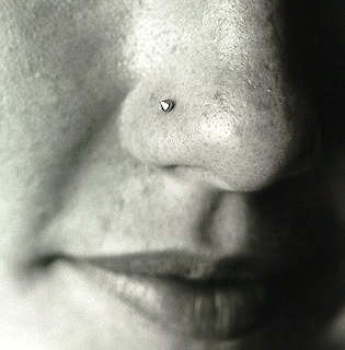 Pierced Justine, July, 2003